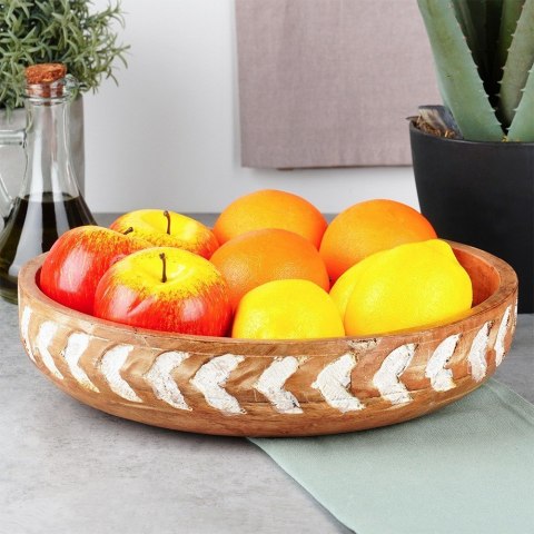 MISKA DREWNIANA DO SERWOWANIA PRZEKĄSEK SAŁATEK NA OWOCE 30.5CM 2.5L VILDE 259690