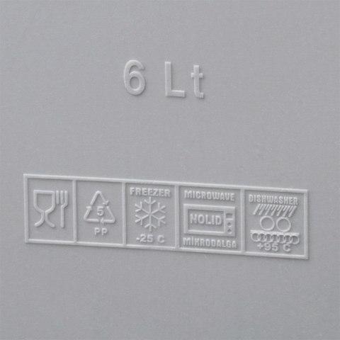 MISKA KUCHENNA DO WYRASTANIA CIASTA Z POKRYWKĄ 28CM 6L MISA ORION 126186