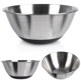 MISKA KUCHENNA METALOWA STALOWA ANTYPOŚLIZGOWA SREBRNA 19CM 1.2L VILDE 259641