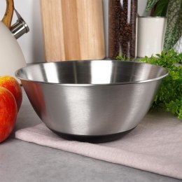 MISKA KUCHENNA METALOWA STALOWA ANTYPOŚLIZGOWA SREBRNA 19CM 1.2L VILDE 259641