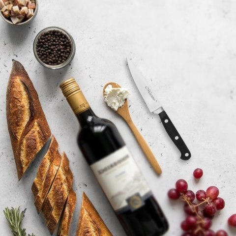 NÓŻ DO OBIERANIA 9CM STALOWY POJEDYNCZY KUCHENNY MAESTRO MR-1454