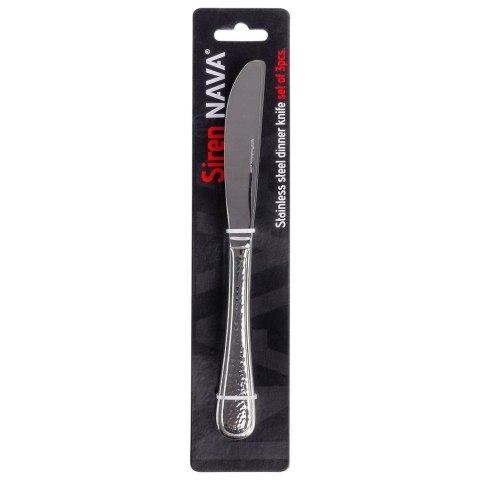 NOŻE STOŁOWE STALOWE KOMPLET NOŻY OBIADOWYCH SZTUĆCE 3-ELE NÓŻ SIREN NAVA 10-121-032