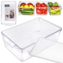 ORGANIZER DO LODÓWKI POJEMNIK Z POKRYWKĄ NA PRZYPRAWY PRODUKTY SPOŻYWCZE 32.5X20X10.5CM ORION 731634