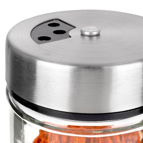 POJEMNIK NA PRZYPRAWY Z SITKIEM DO SYPANIA DOZOWANIA SZKLANY 100ML ORION 155107