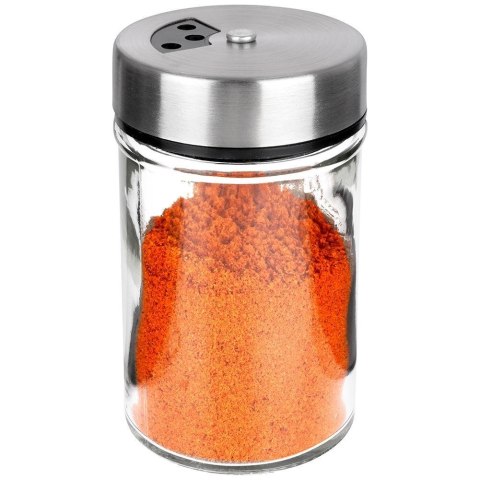 POJEMNIK NA PRZYPRAWY Z SITKIEM DO SYPANIA DOZOWANIA SZKLANY 100ML ORION 155107