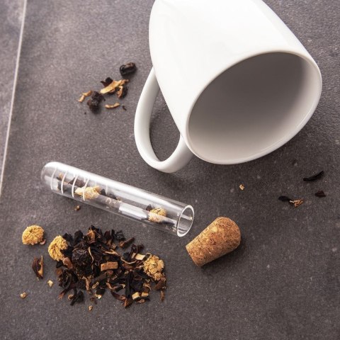 SITKO DO ZAPARZANIA PARZENIA HERBATY ZIÓŁ SZKLANE DO KUBKA FIOLKA 13CM ORION 143844