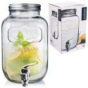 SŁÓJ SŁOIK DO NAPOJÓW Z KRANIKIEM SZKLANY 4L ORION 125968