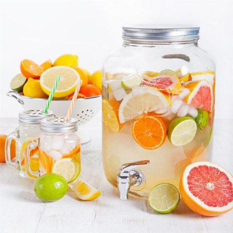 SŁÓJ SŁOIK DO NAPOJÓW Z KRANIKIEM SZKLANY 4L ORION 125968