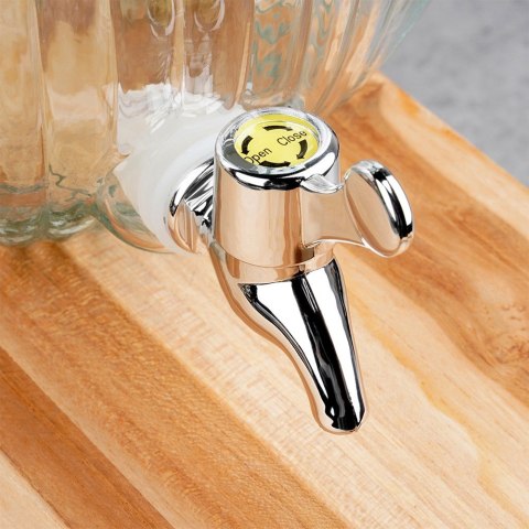 SŁÓJ SŁOIK DO NAPOJÓW Z KRANIKIEM SZKLANY DYSTRYBUTOR NA NAPOJE KULKA 5.5L EXCELLENT HOUSEWARE 139774