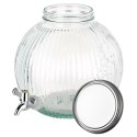 SŁÓJ SŁOIK DO NAPOJÓW Z KRANIKIEM SZKLANY DYSTRYBUTOR NA NAPOJE KULKA 5.5L EXCELLENT HOUSEWARE 139774