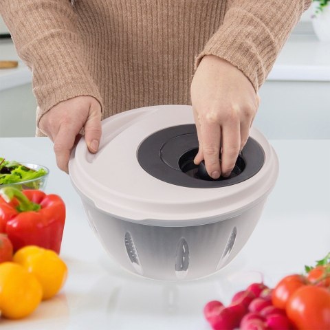 WIRÓWKA SUSZARKA DO SAŁATY WARZYW OWOCÓW RĘCZNA SZARA OSUSZACZ ELA ORION 112840