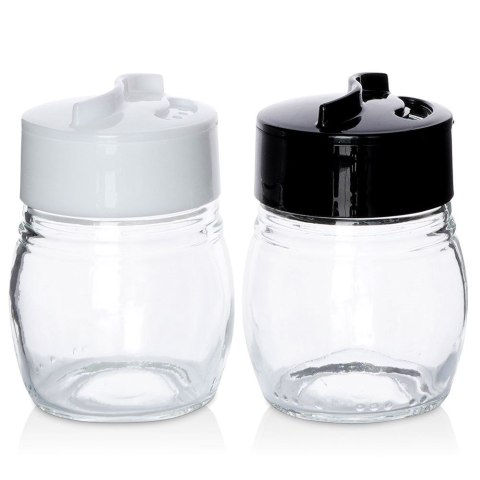 ZESTAW DO SOLI I PIEPRZU 2-ELE SOLNICZKA + PIEPRZNICZKA SZKLANA EH EXCELLENT HOUSEWARE 259159
