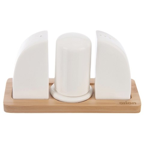 ZESTAW DO SOLI I PIEPRZU PORCELANOWY 4-ELE PRZYPRAWNIK SOLNICZKA + PIEPRZNICZKA WHITELINE ORION 152377