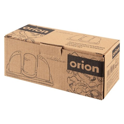 ZESTAW DO SOLI I PIEPRZU PORCELANOWY 4-ELE PRZYPRAWNIK SOLNICZKA + PIEPRZNICZKA WHITELINE ORION 152377