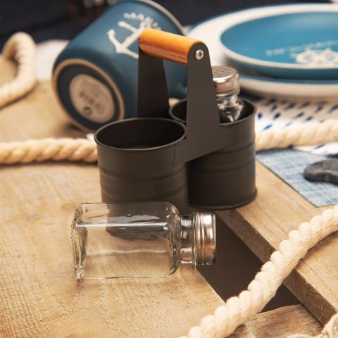 ZESTAW DO SOLI I PIEPRZU ZE STOJAKIEM 3-ELE SOLNICZKA + PIEPRZNICZKA ORION 153677