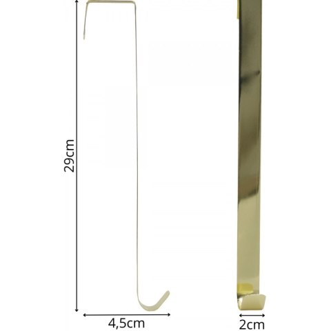 WIESZAK UCHWYT DO STROIKÓW 29CM ZŁOTY