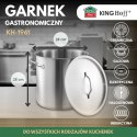 GARNEK GASTRONOMICZNY Z POKRYWĄ STALOWĄ 17L KINGHOFF KH-1961