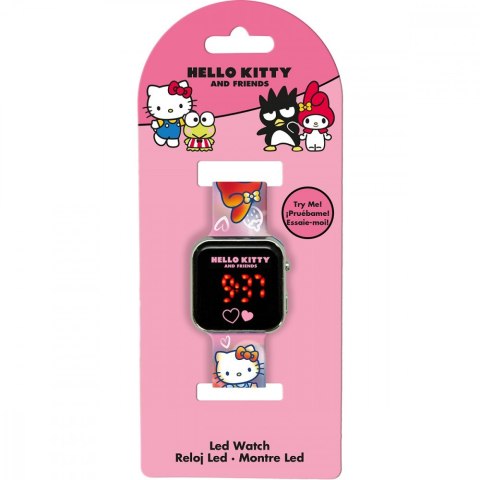 Zegarek LED z kalendarzem Hello Kitty