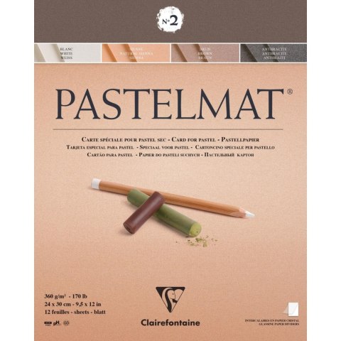 Blok Pastelmat n°2 24x30 cm, 360g, 12ark