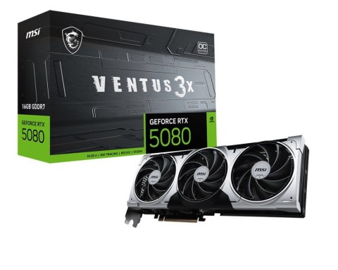 Karta graficzna GeForce RTX 5080 VENTUS 3X OC PLUS 16G GDDR7 256bit 3DP/HDMI