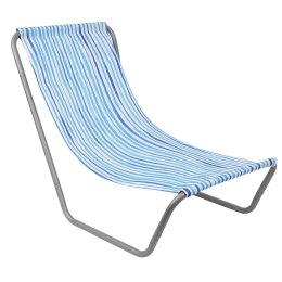 LEŻAK OGRODOWO PLAŻOWY SKŁADANY I TORBA BLUE LINES
