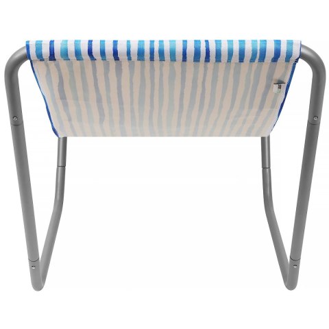 LEŻAK OGRODOWO - PLAŻOWY SKŁADANY I TORBA BLUE LINES