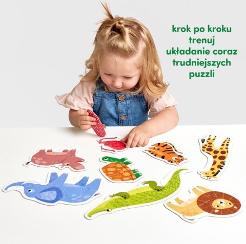 Puzzle progresywne - Dzikie zwierzątka