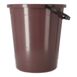Uniwersalne wiadro 12L, POLSKI PRODUKT - brązowe