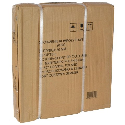 OBCIĄŻENIE BETONOWE 20 KG ENERO FIT fi29MM