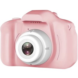 Aparat cyfrowy dla dzieci 5 gier 2'' microSD - różowy