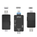 Czytnik kart SD TF 5w1 USB-A USB-C microUSB