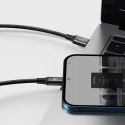 Kabel USB 3w1 Baseus Rapid Series, micro USB / Lightning / USB-C, 20W, 1.5m (czarny)