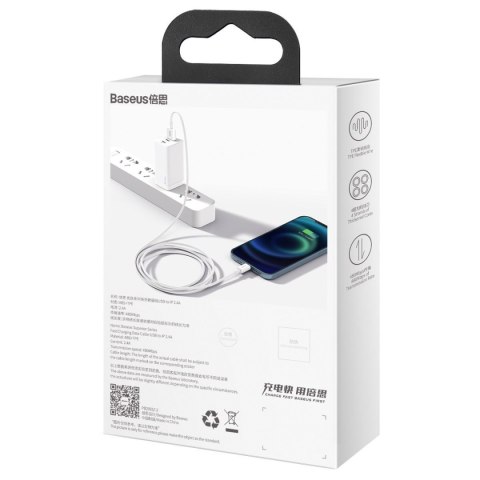 Kabel BASEUS Superior USB-A-Lightning 1m (biały)