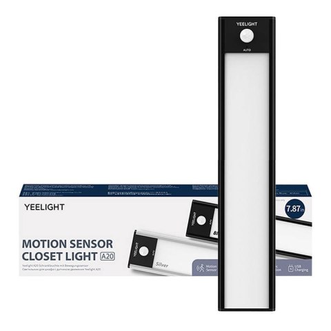 Lampka do szafy YEELIGHT Closet Light 20cm 2700K (czarna)