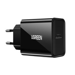Ładowarka sieciowa EU UGREEN CD137 USB-C, 20W, PD3.0 (czarna)