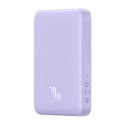 Powerbank magnetyczny Baseus Magnetic Mini 10000mAh, USB-C 20W MagSafe (fioletowy)