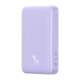 Powerbank magnetyczny Baseus Magnetic Mini 10000mAh, USB-C 20W MagSafe (fioletowy)
