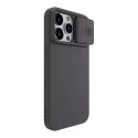 Etui Nillkin CamShield Silky Silicone do iPhone 15 Pro (czarne)