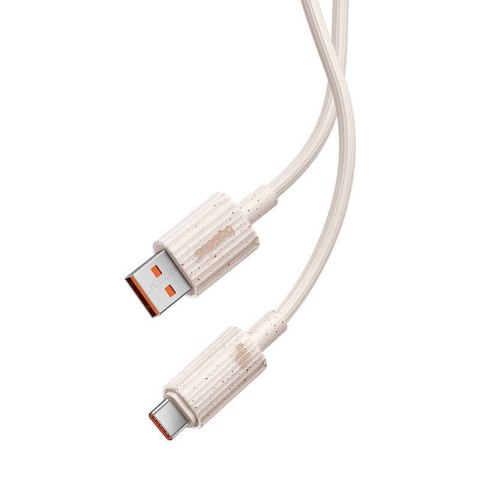 Kabel szybko ładujący Baseus USB do USB-C Habitat Series 100W, 1m (różowy)