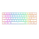 Klawiatura mechaniczna Royal Kludge RK61 RGB, brown switch (biała) (QWERTY)
