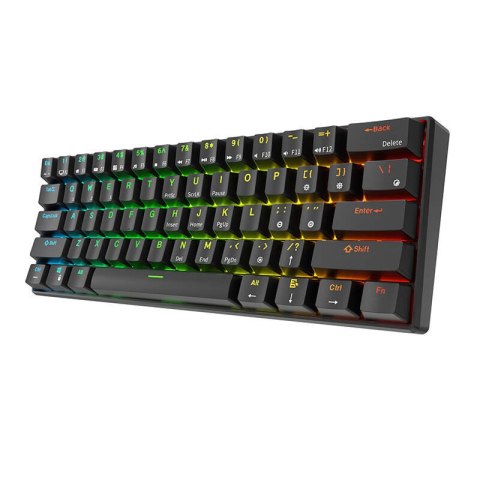 Klawiatura mechaniczna Royal Kludge RK61 RGB, brown switch (czarna) (QWERTY)