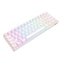 Klawiatura mechaniczna Royal Kludge RK61 RGB, red switch (biała) (QWERTY)