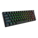 Klawiatura mechaniczna Royal Kludge RK61 RGB, red switch (czarna) (QWERTY)