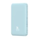 Magnetyczny mini powerbank Baseus 5000mAh, USB-C 20W (niebieski)