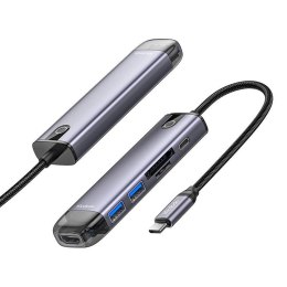 Hub USB-C Mcdodo HU-7420 6w1 (USB-C, USB3.0*2, SD, TF, HDMI)