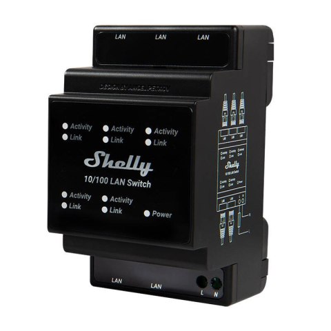Switch ETHERNET SHELLY LAN Switch 5-portowy
