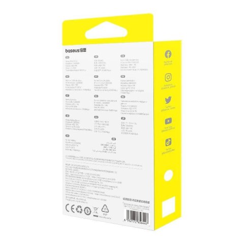 Kabel BASEUS Free2Draw USB-C-3w1 1.1m (biały)