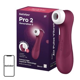 Masażer łechtaczki z aplikacją Satisfyer Pro 2 Generation 3 (czerwony)