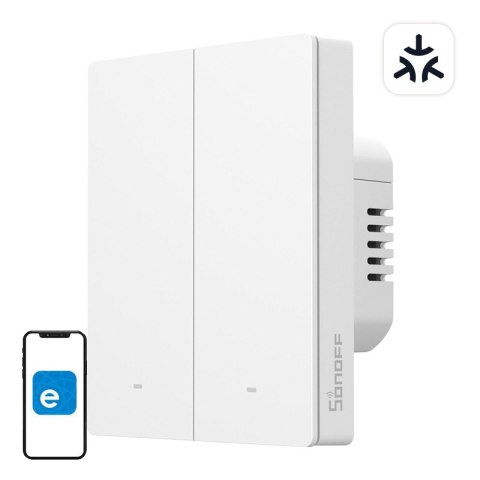 Przełącznik ścienny SONOFF M5-2C-80W Wi-Fi Matter 2-kanałowy