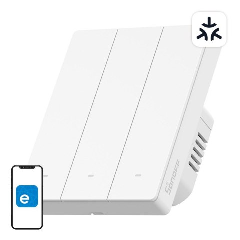 Przełącznik ścienny SONOFF M5-3C-80W Wi-Fi Matter 3-kanałowy